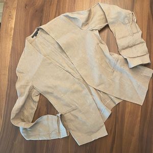 Theory Linen blend camel blazer